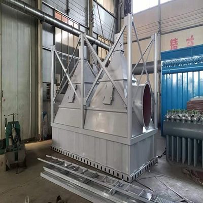 Collecteur de poussière de 800 kg sur le dessus d'un grand silo dans une usine de ciment