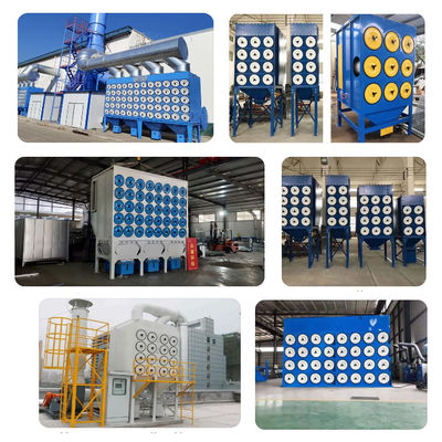 Machine de purification pour le traitement des gaz d'échappement avec filtres automatiques de nettoyage et acier au carbone