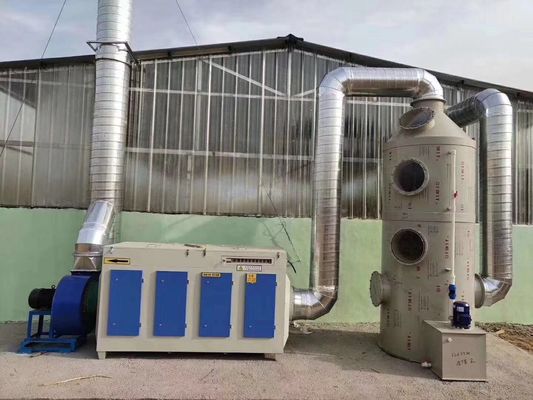 20000-25000 m3/h Air Flow Spray Colonne d'adsorption des gaz d'échappement pour le secteur industriel