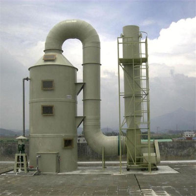 5 kW de puissance de la pompe, tour de nettoyage de poussière, tour de lavage par pulvérisation pour le traitement des gaz d'échappement en blanc ou de couleur personnalisable