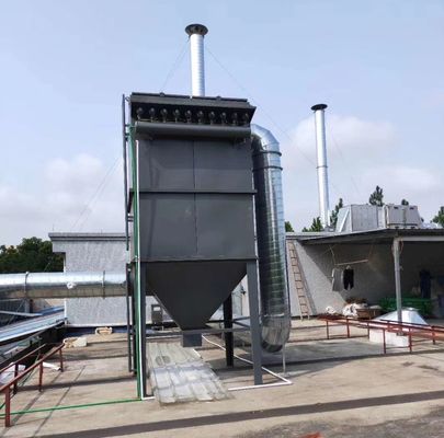 Collecteur de poussière de farine à soufflage par impulsion pour usine de ciment à bois Collecteur de poussière 3kw acier au carbone