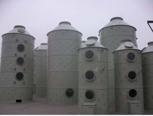 Colonne d'absorption d'emballage de gaz pour le nettoyeur d'air industriel gris de 32 mm pour la purification des gaz