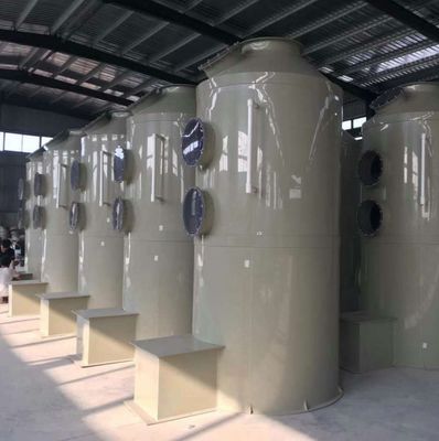 Colonne d'absorption d'emballage de gaz pour le nettoyeur d'air industriel gris de 32 mm pour la purification des gaz
