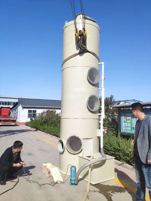 Épaisseur de 4 mm-15 mm Tour de purification des déchets de gaz de traitement des gaz de combustion