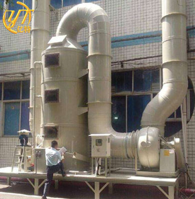 Tour de purification des gaz de l'aspirateur d'air humide en polypropylène D800*3500mm pour usine chimique