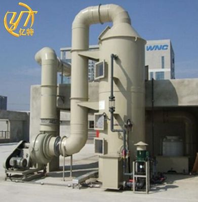 Tour de purification des gaz de l'aspirateur d'air humide en polypropylène D800*3500mm pour usine chimique