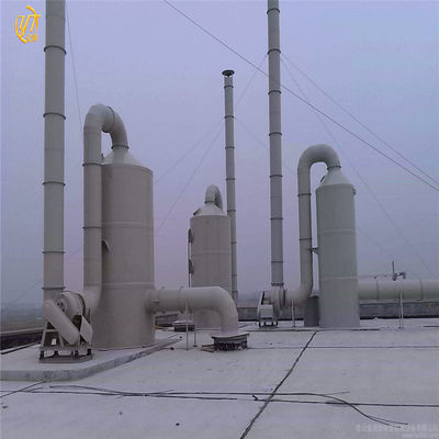 Tour de purification des gaz de l'aspirateur d'air humide en polypropylène D800*3500mm pour usine chimique