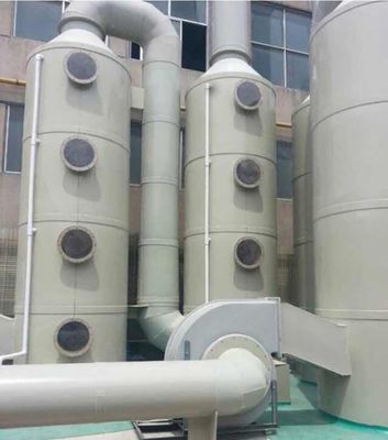 Petite tour d'extraction de fumée acide, gaz humide, épurateur, pulvérisateur de bronzage pour les travaux de construction